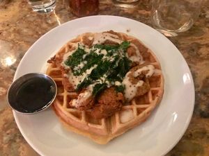 Un-chicken and Waffle! at Urban Vegan Kitchen in New York City