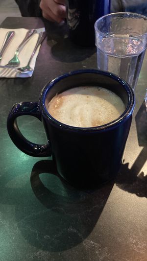 Oat lattee  at Urban Vegan Kitchen in New York City