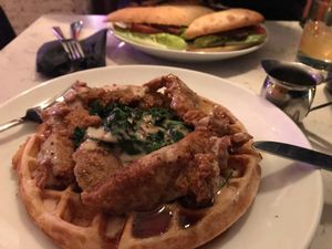 Chick ‘un Waffles!  at Urban Vegan Kitchen in New York City