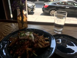 Chili fries at Urban Vegan Kitchen in New York City