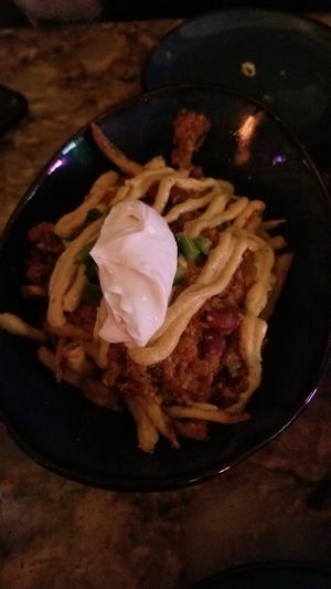Chili fries at Urban Vegan Kitchen in New York City