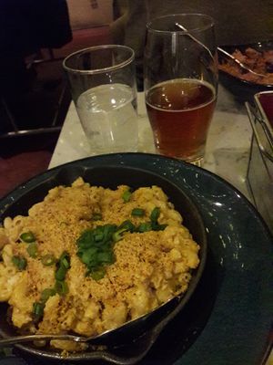 Side of vegan mac&cheese 💛🧡 at Urban Vegan Kitchen in New York City