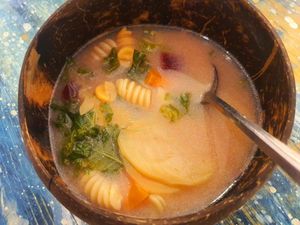 Beautifully decorated dishes, delicious and frugal vegetarian dishes, green and peaceful space, the owner and staff are enthusiastic and attentive. at Loving Hut Diệp Lâm Vegan in Ho Chi Minh City