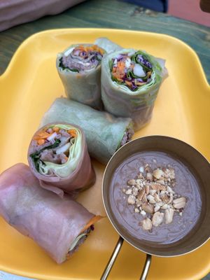 Fresh spring rolls  at Loving Hut Diệp Lâm Vegan in Ho Chi Minh City