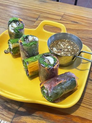 Fresh spring rolls with tofu  at Loving Hut Diệp Lâm Vegan in Ho Chi Minh City