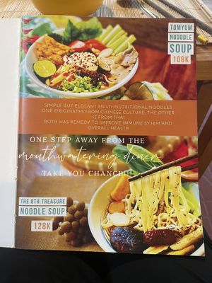 Menu  at Loving Hut Diệp Lâm Vegan in Ho Chi Minh City