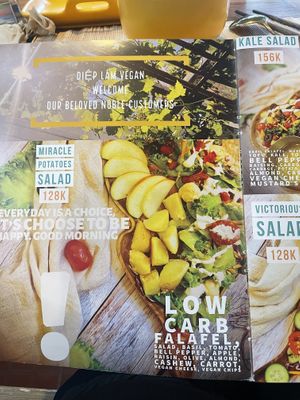 Menu  at Loving Hut Diệp Lâm Vegan in Ho Chi Minh City