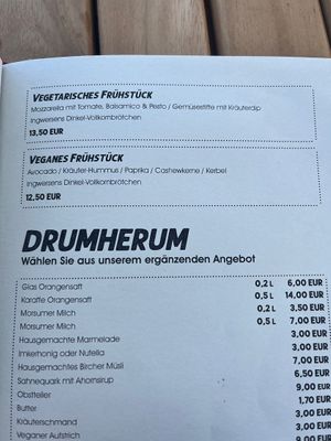 Vegan breakfast option  at Jürgen Ingwersen in Sylt