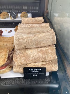 Vegan wrap  at Avril in Montreal