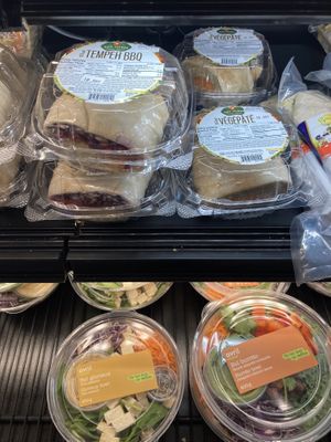 Wraps and salads  at Avril in Montreal