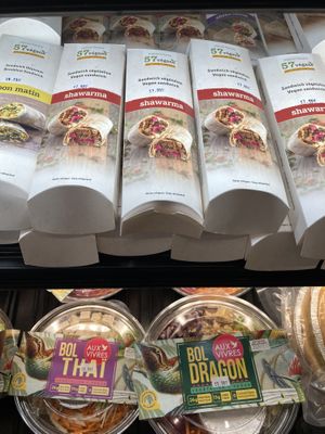 More wraps and bowls   at Avril in Montreal