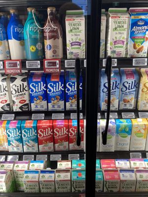 Plant based milks   at Avril in Montreal