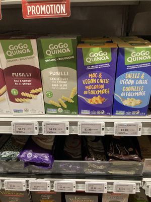 Pasta and vegan Mac and cheesee  at Avril in Montreal