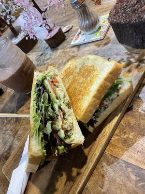 Chicken sandwich  at Hub Court in Cairns