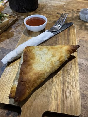 Curry samosa   at Hub Court in Cairns