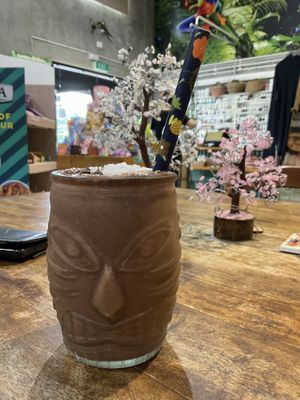 Banana chocolate smoothie   at Hub Court in Cairns