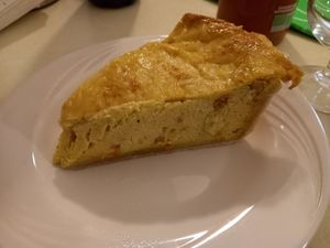 Quiche Lorraine at Délice Végétal in Nantes