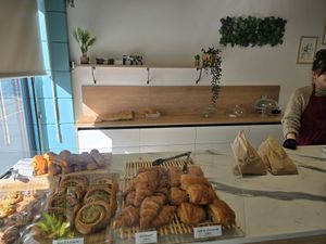 Counter at Délice Végétal in Nantes