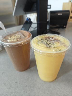 Go Nuts en Radiance smoothies at Nut House in Willemstad