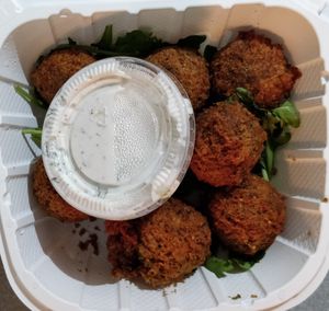 Falafels at Veganarie - Resto Végan in Montreal