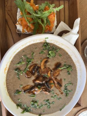 Mushroom soup - so good!   at Alchemy - Uluwatu in Ubud