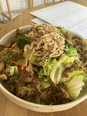 Asian chicken (jackfruit) salad   at Alchemy - Uluwatu in Ubud