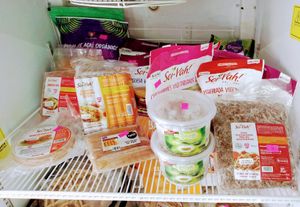 Vegan frozen food at Healthy Point in Puerto Penasco