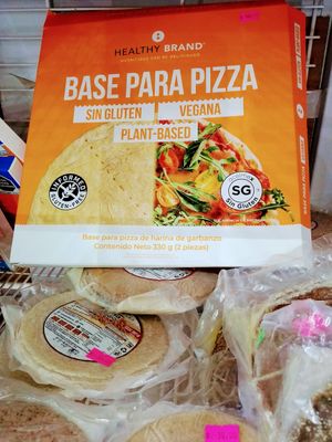 Vegan pizza crust at Healthy Point in Puerto Penasco