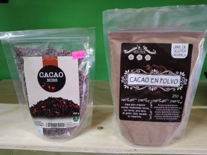Cacao nibs, cacao powder at Healthy Point in Puerto Penasco