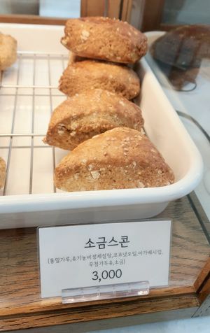salt scone at Shalom Veggie - 샬롬베지 in Seoul