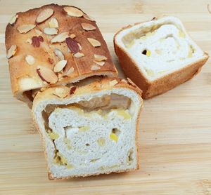 Chestnut almond bread - inside at Shalom Veggie - 샬롬베지 in Seoul