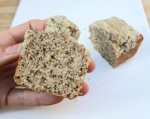 Earl grey cookie poundcake - interior & size at Shalom Veggie - 샬롬베지 in Seoul