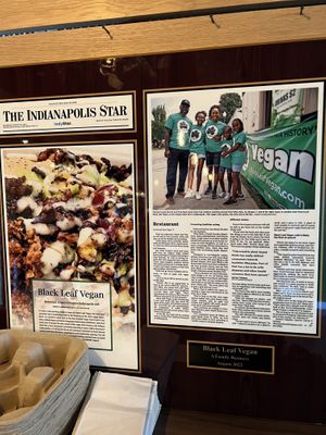   at Black Leaf Vegan Cafe in Indianapolis