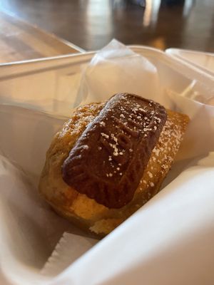 Biscoff cake. The cake tasted gluten-free. I wasn’t a fan    at Black Leaf Vegan Cafe in Indianapolis