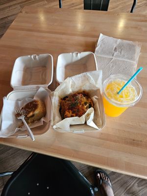 I'm doing a happy dance at Black Leaf Vegan Cafe in Indianapolis