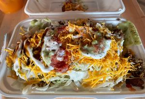 Black leaf nachos  at Black Leaf Vegan Cafe in Indianapolis