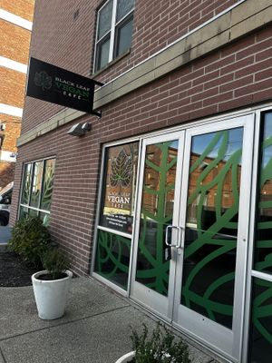 Physical location is very nice space on inside open and welcoming    at Black Leaf Vegan Cafe in Indianapolis