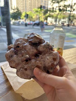 Blueberry fritter  at Mighty-O Donuts - Downtown in Seattle