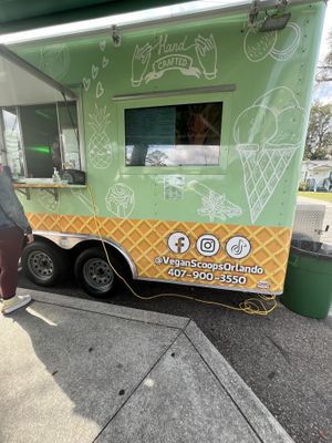 Today at East End Market  at Vegan Scoops in Kissimmee