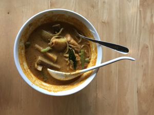 Curry noodle at Real Food 真食 - Orchard in Central Singapore