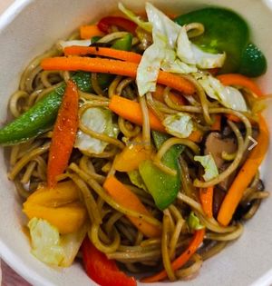 Fried noodles at Real Food 真食 - Orchard in Central Singapore