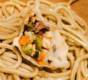 Steam dumplings noodles at Real Food 真食 - Orchard in Central Singapore