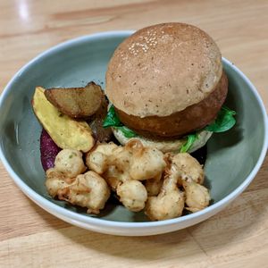 Portobello Burger at Real Food 真食 - Orchard in Central Singapore