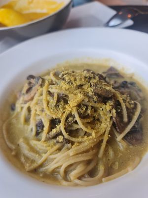 Vegan Carbonara 🌱 ~ 4/4/23 at Real Food 真食 - Orchard in Central Singapore