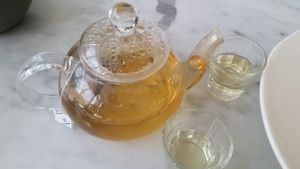 pot of herbal tea at Real Food 真食 - Orchard in Central Singapore