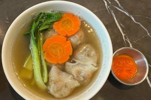 Dumplings soup  at Real Food 真食 - Orchard in Central Singapore