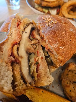 Portabello Mushroom Burger ~ 18/3/24 at Real Food 真食 - Orchard in Central Singapore