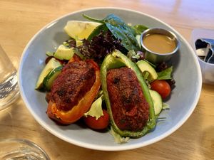 Stuffed pepper salad  at Real Food 真食 - Orchard in Central Singapore