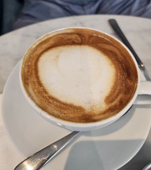 Soy milk cuppacino ~ 11/5/24 at Real Food 真食 - Orchard in Central Singapore