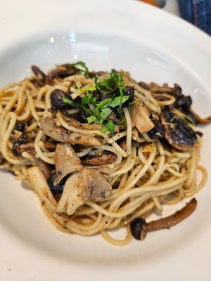 Mushroom Aglio Olio ~ 11/5/24 at Real Food 真食 - Orchard in Central Singapore